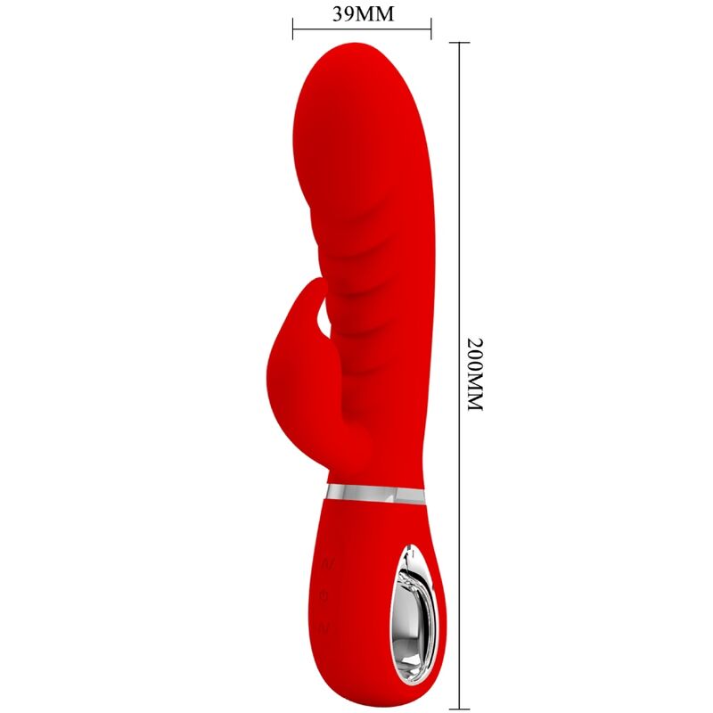 PRETTY LOVE - PRESCOTT VIBRADOR PUNTO G MULTIFUNCIÓN ROJO PRETTY LOVE FLIRTATION