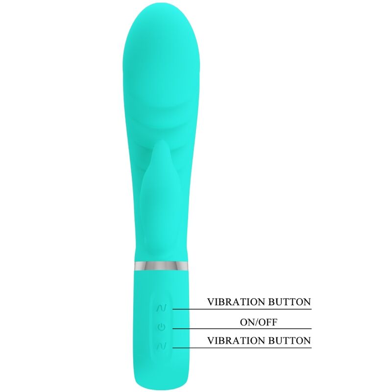 PRETTY LOVE - PRESCOTT VIBRADOR PUNTO G MULTIFUNCIÓN VERDE AGUA PRETTY LOVE FLIRTATION