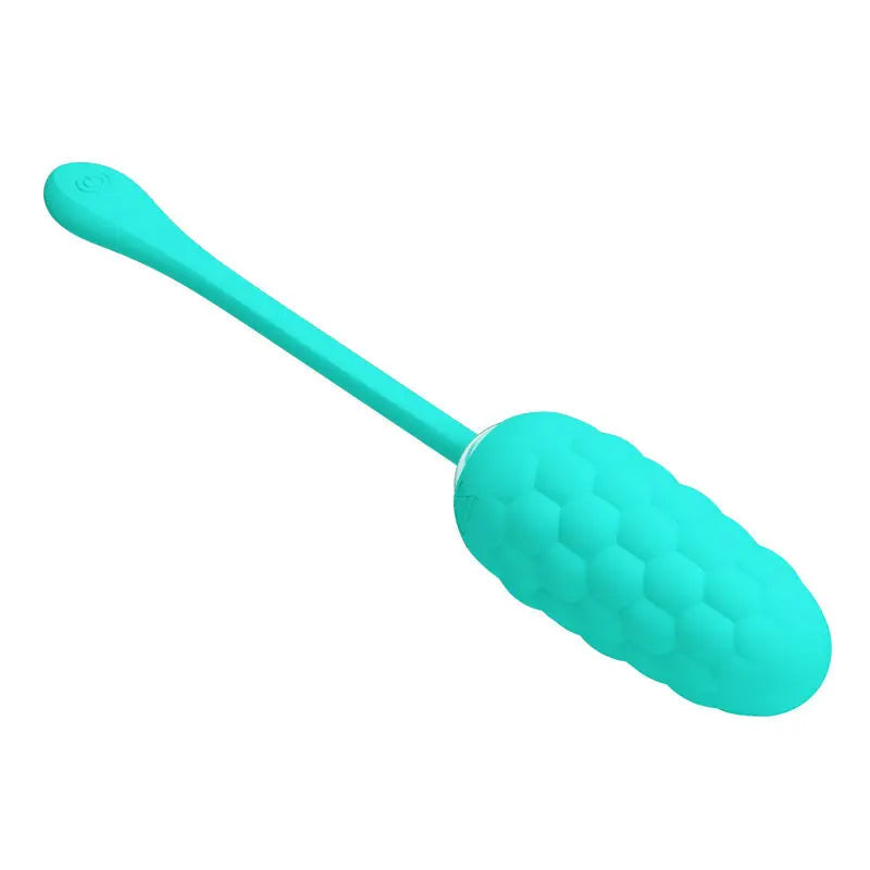 PRETTY LOVE - HUEVO VIBRADOR CON TEXTURA MARINA RECARGABLE VERDE AGUA PRETTY LOVE SMART