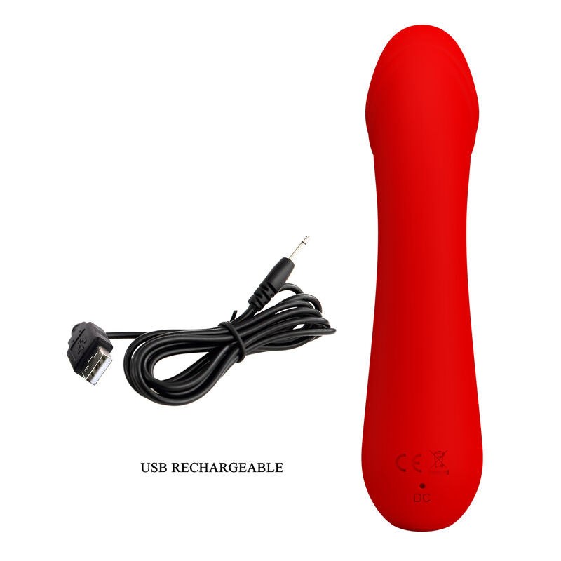 PRETTY LOVE - CETUS VIBRADOR RECARGABLE ROJO PRETTY LOVE SMART