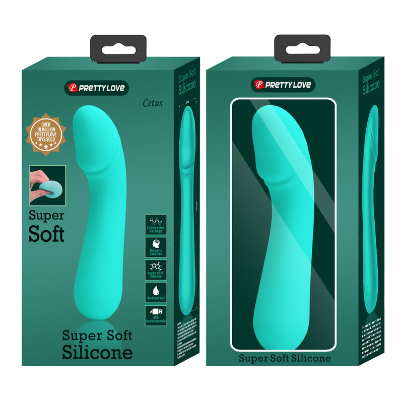 PRETTY LOVE - CETUS VIBRADOR RECARGABLE VERDE AGUA PRETTY LOVE SMART