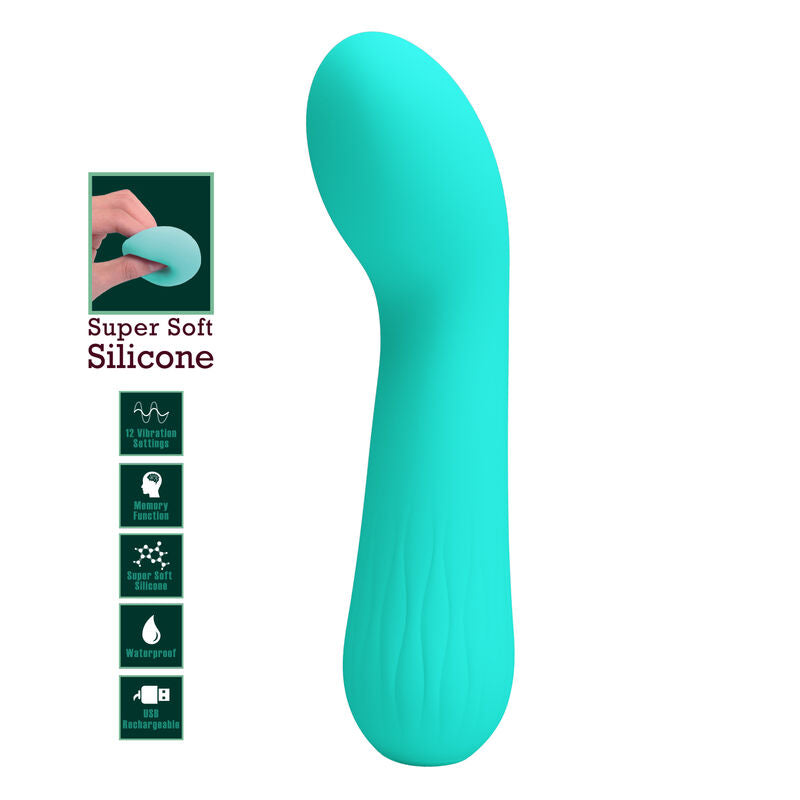 PRETTY LOVE - FAUN VIBRADOR RECARGABLE VERDE AGUA PRETTY LOVE SMART