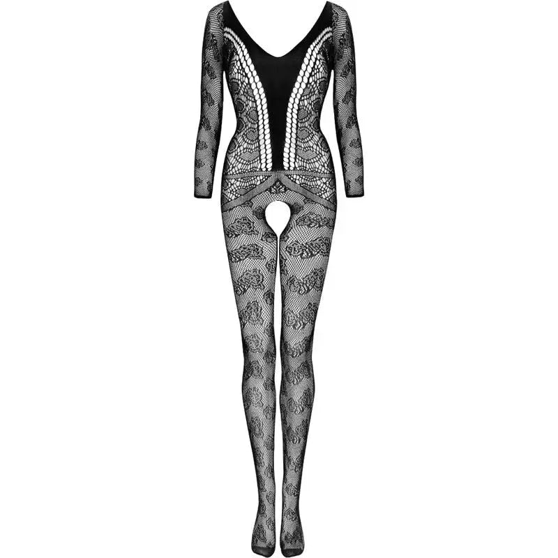LIVCO CORSETTI FASHION - CORDILL LC 17357 BODYSTOCKING CROTCHLESS NEGRO TALLA ÚNICA LIVCO CORSETTI BODYSTOCKINGS