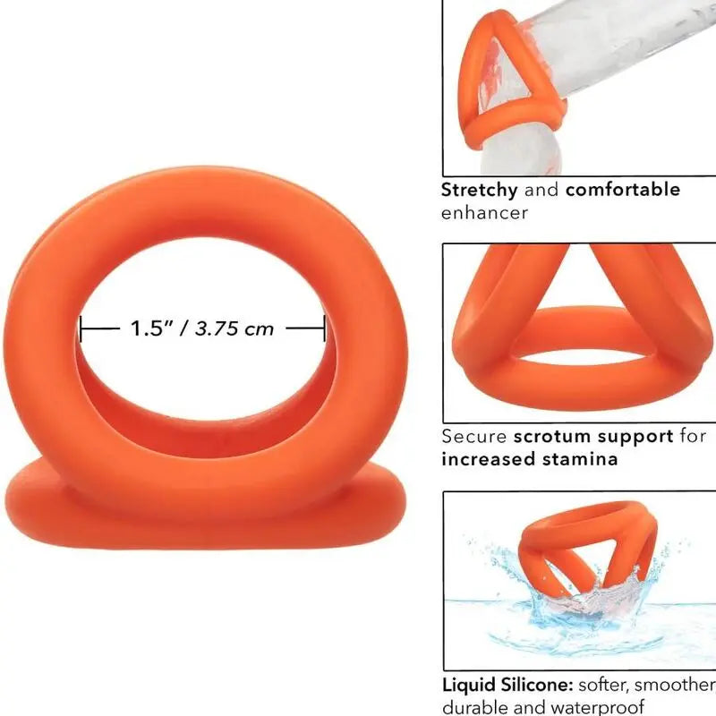 CALEXOTICS - ALPHA TRIPLE ANILLO NARANJA CALEXOTICS