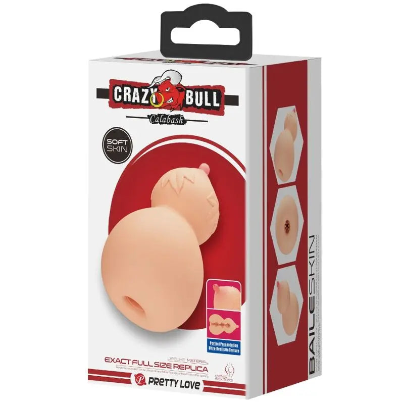 CRAZY BULL - CALABASH MASTUBADOR EN FORMA DE PECHO CRAZY BULL