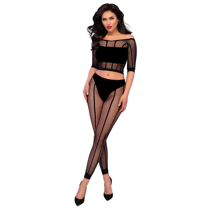 CHILIROSE - CR 4647 TOP & LEGGINS NEGRO S/M CHILIROSE SETS
