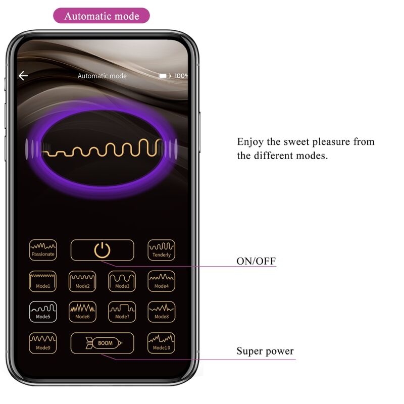PRETTY LOVE - AUGUST VIBRADOR DOBLE PLACER APP REMOTE PRETTY LOVE C-TYPE