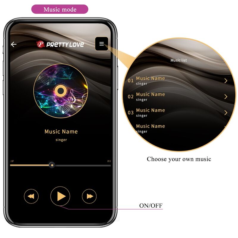 PRETTY LOVE - AUGUST VIBRADOR DOBLE PLACER APP REMOTE PRETTY LOVE C-TYPE