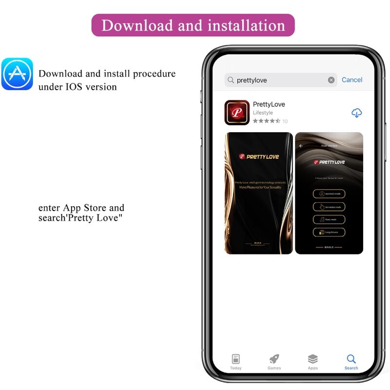 PRETTY LOVE - AUGUST VIBRADOR DOBLE PLACER APP REMOTE PRETTY LOVE C-TYPE