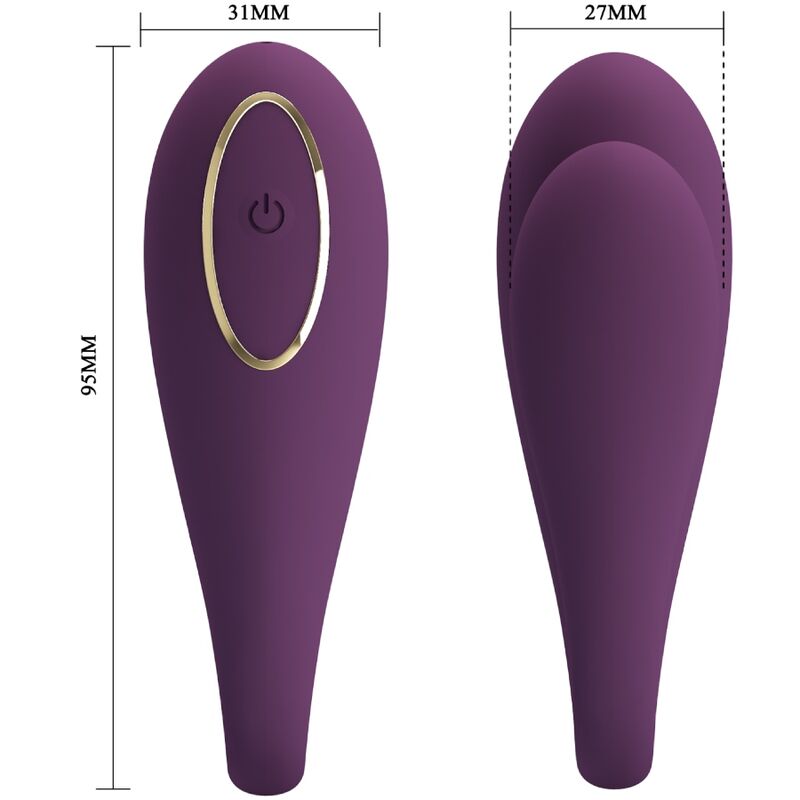 PRETTY LOVE - AUGUST VIBRADOR DOBLE PLACER APP REMOTE PRETTY LOVE C-TYPE