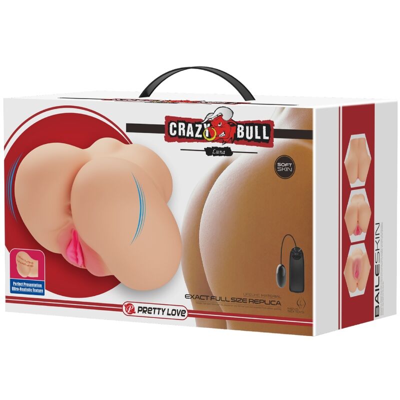 CRAZY BULL - VAGINA Y ANO REALISTICOS VIBRADOR LUNA CRAZY BULL