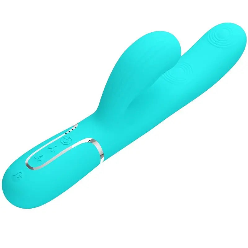 PRETTY LOVE - PERLITA VIBRADOR PUNTO G 3 EN 1 MULTIFUNCIÓN VERDE AGUA PRETTY LOVE FLIRTATION