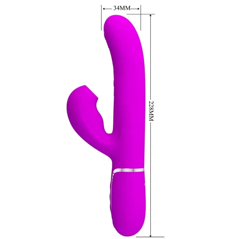 PRETTY LOVE - PERLITA VIBRADOR PUNTO G 3 EN 1 MULTIFUNCIÓN VIOETA PRETTY LOVE FLIRTATION