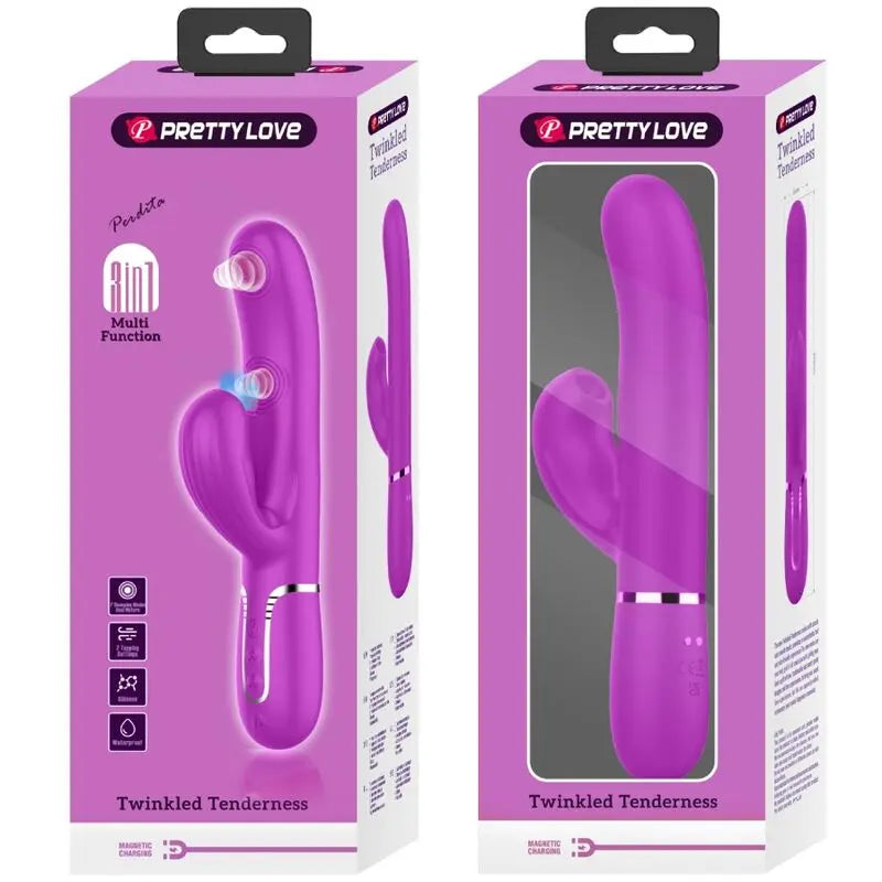 PRETTY LOVE - PERLITA VIBRADOR PUNTO G 3 EN 1 MULTIFUNCIÓN VIOETA PRETTY LOVE FLIRTATION