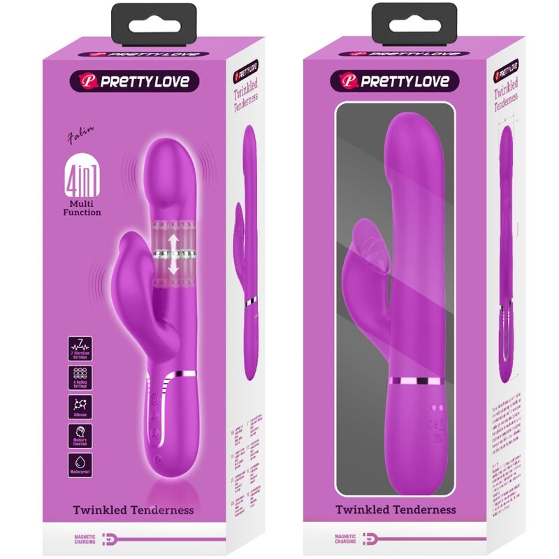 PRETTY LOVE - VIBRADOR RABBIT PERLAS VIOLETA PRETTY LOVE FLIRTATION