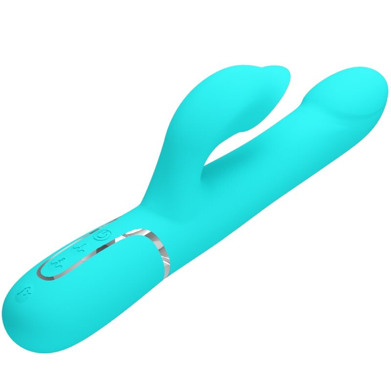 PRETTY LOVE - VIBRADOR RABBIT PERLAS VERDE AGUA PRETTY LOVE FLIRTATION