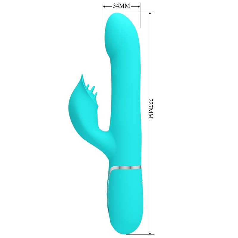 PRETTY LOVE - VIBRADOR RABBIT PERLAS VERDE AGUA PRETTY LOVE FLIRTATION