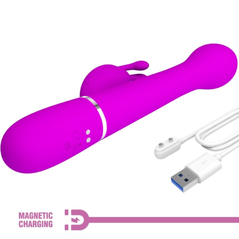 PRETTY LOVE - DEJON VIBRADOR RABBIT 3 EN 1 MULTIFUNCIÓN VIOLETA PRETTY LOVE FLIRTATION