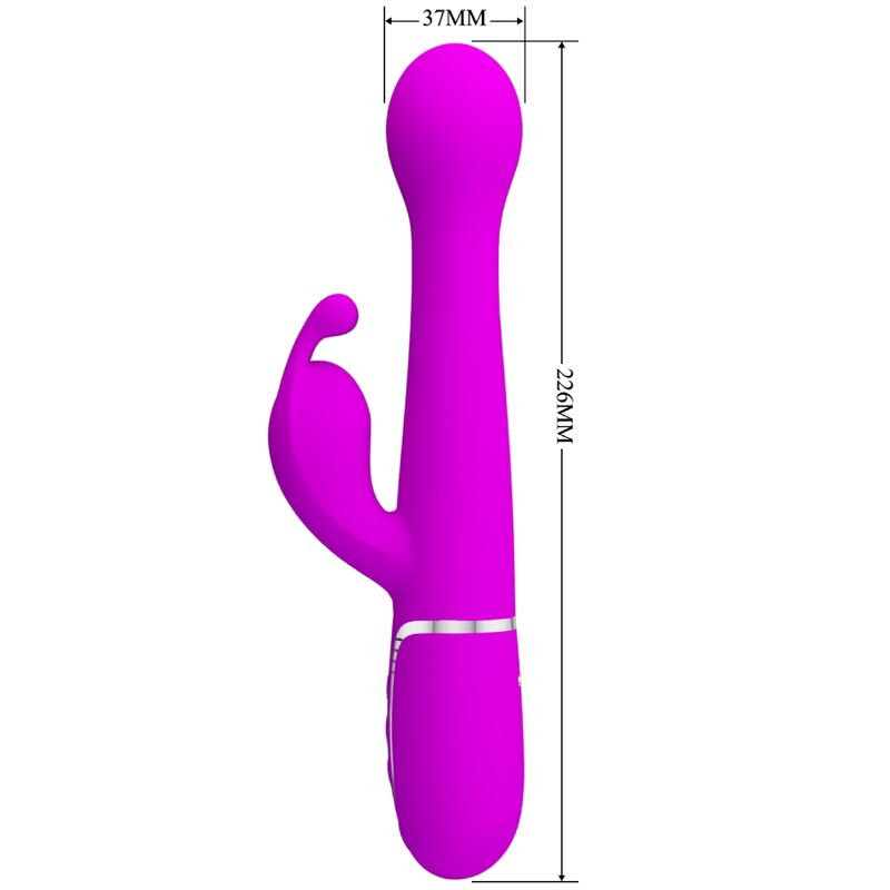 PRETTY LOVE - DEJON VIBRADOR RABBIT 3 EN 1 MULTIFUNCIÓN VIOLETA PRETTY LOVE FLIRTATION