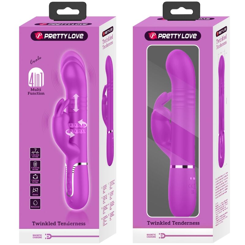PRETTY LOVE - VIBRADOR COALE RABBIT PERLAS VIOLETA PRETTY LOVE FLIRTATION