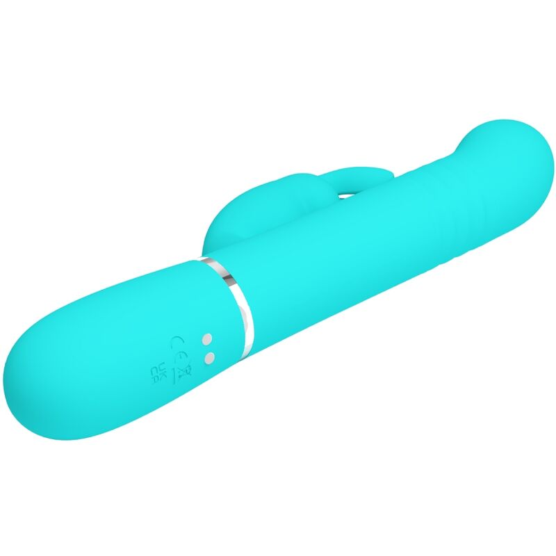 PRETTY LOVE - VIBRADOR COALE RABBIT PERLAS VERDE AGUA PRETTY LOVE FLIRTATION