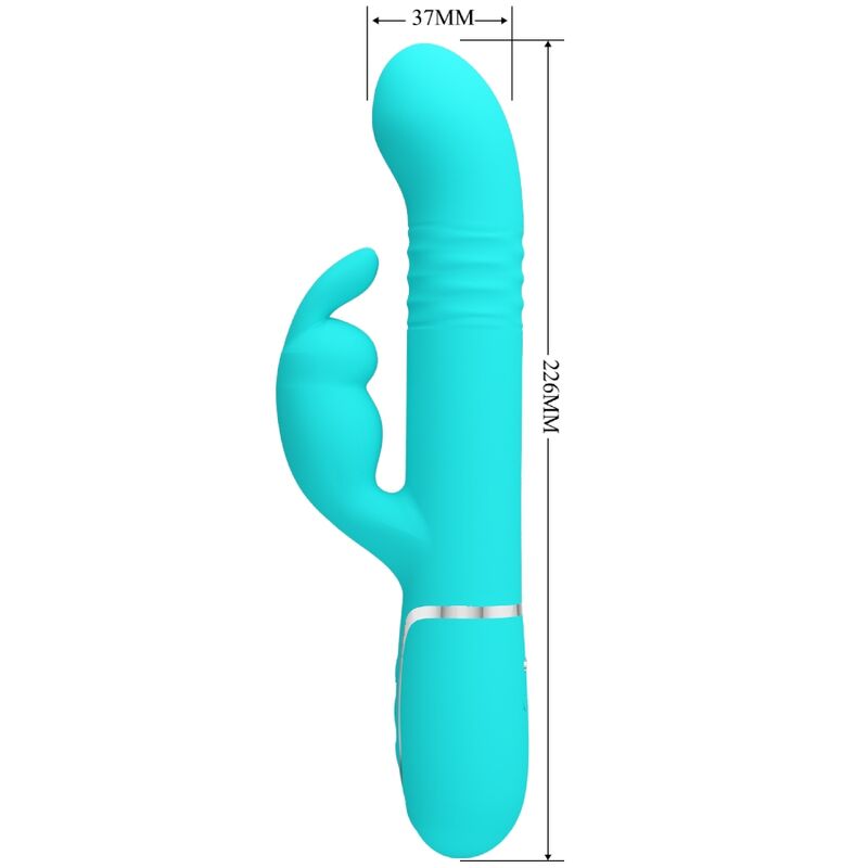 PRETTY LOVE - VIBRADOR COALE RABBIT PERLAS VERDE AGUA PRETTY LOVE FLIRTATION
