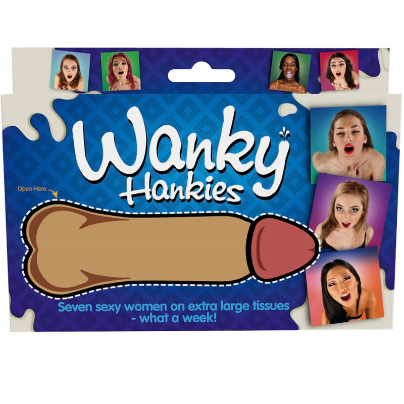 SPENCER & FLEETWOOD - WANKY HANKIES 7 PAÑUELOS EXTRA GRANDES MUJERES SPENCER & FLETWOOD