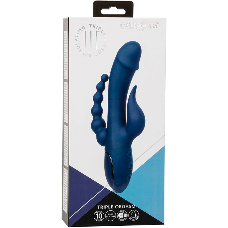 CALEXOTICS - VIBRADOR TRIPLE ORGASM AZUL CALEXOTICS