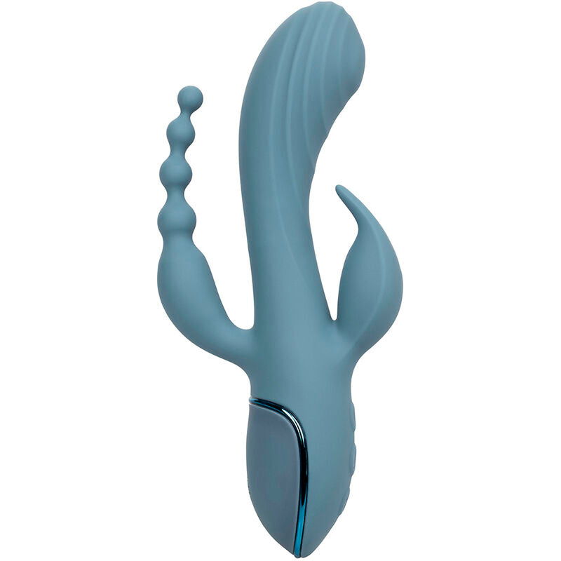 CALEXOTICS - VIBRADOR TRIPLE ÉXTASIS GRIS CALEXOTICS
