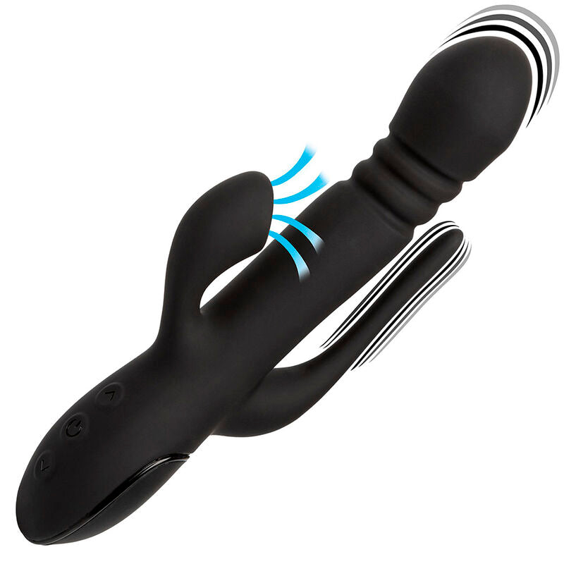 CALEXOTICS - VIBRADOR TRIPLE EUPHORIA NEGRO CALEXOTICS