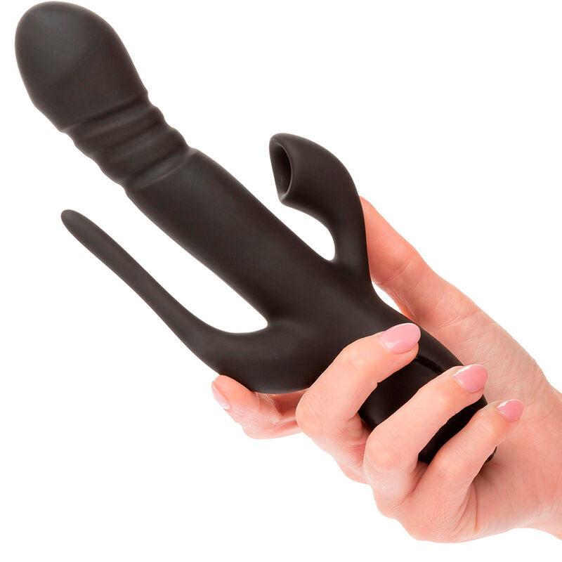 CALEXOTICS - VIBRADOR TRIPLE EUPHORIA NEGRO CALEXOTICS