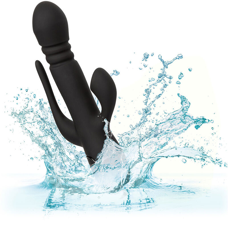 CALEXOTICS - VIBRADOR TRIPLE EUPHORIA NEGRO CALEXOTICS