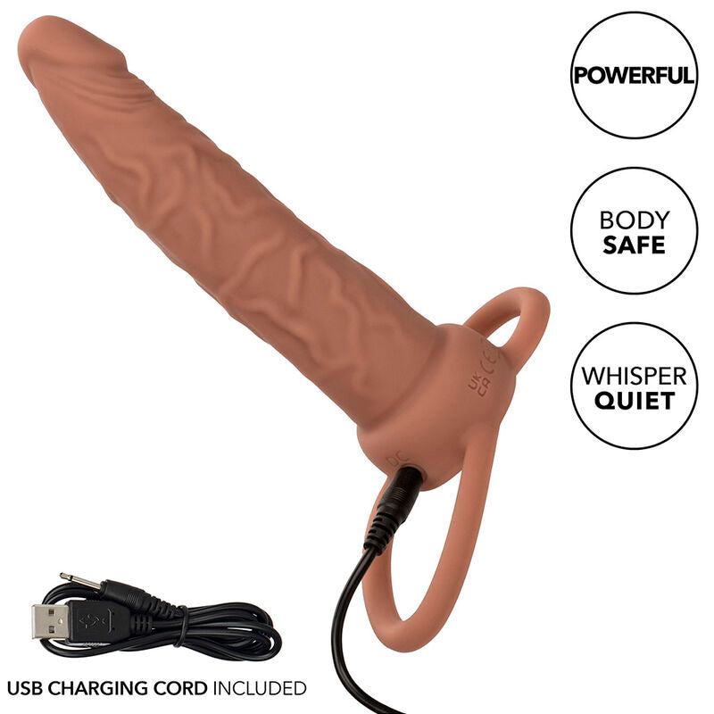 CALEXOTICS - PERFORMANCE MAXX DOBLE PENETRADOR RECARGABLE PIEL MORENO CALEXOTICS