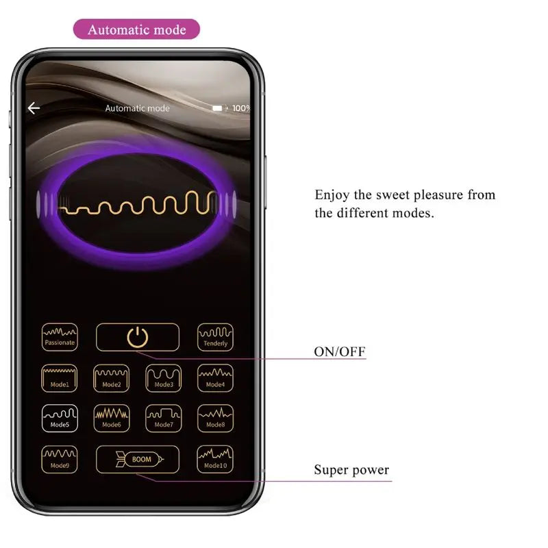 PRETTY LOVE - NYMPH HUEVO VIBRADOR CONTROLADO POR APP LILA PRETTY LOVE BOTTOM