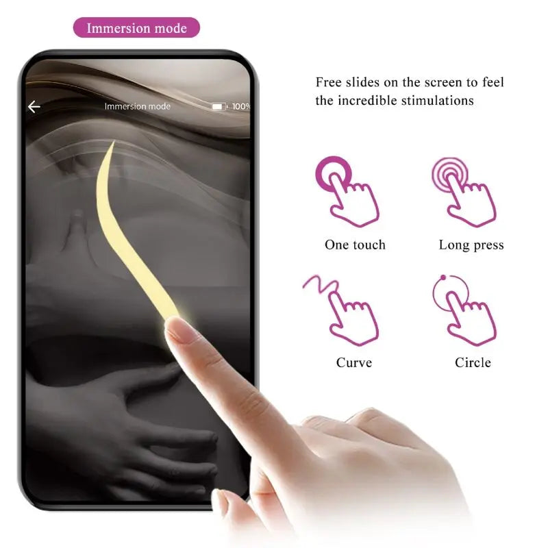 PRETTY LOVE - NYMPH HUEVO VIBRADOR CONTROLADO POR APP LILA PRETTY LOVE BOTTOM
