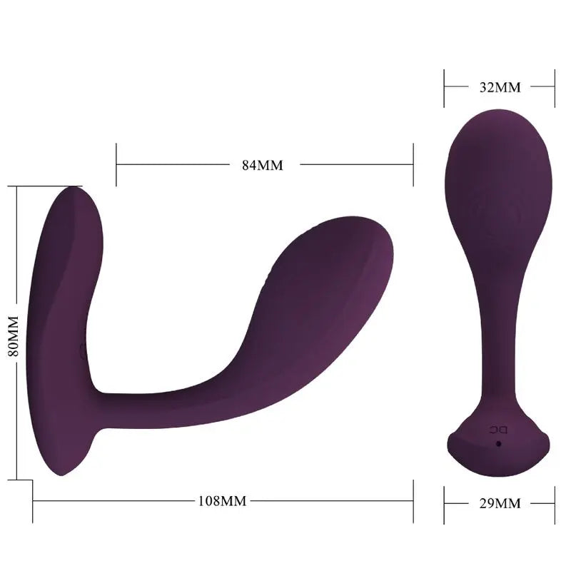 PRETTY LOVE - BAIRD G-SPOT 12 VIBRACIONES RECARGABLE LILA APP PRETTY LOVE FLIRTATION