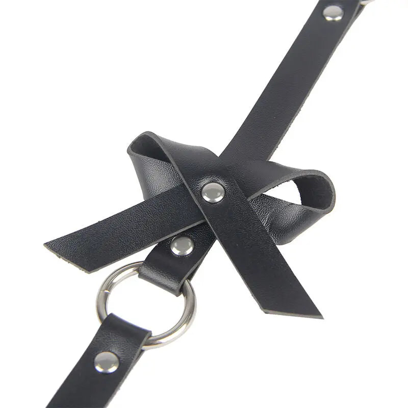 SUBBLIME - ARNÉS DE PIERNA CADENA CUERO NEGRO TALLA ÚNICA SUBBLIME FETISH