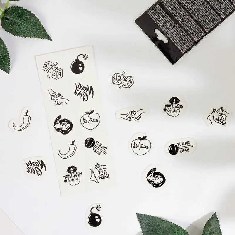 SECRET PLAY - SET DE 10 TATTOOS TEMPORALES SPICY COLLECTION SECRETPLAY
