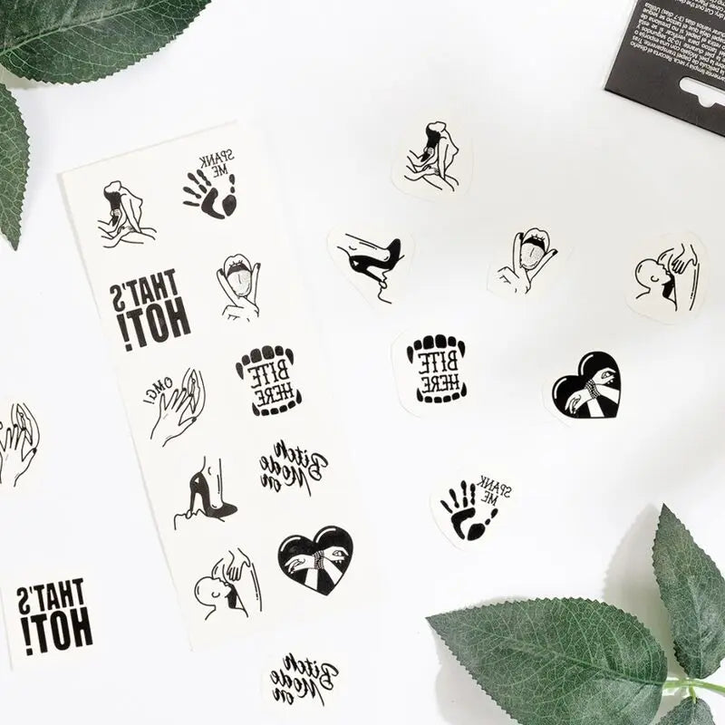 SECRET PLAY - SET DE 10 TATTOOS TEMPORALES KINKY COLLECTION SECRETPLAY