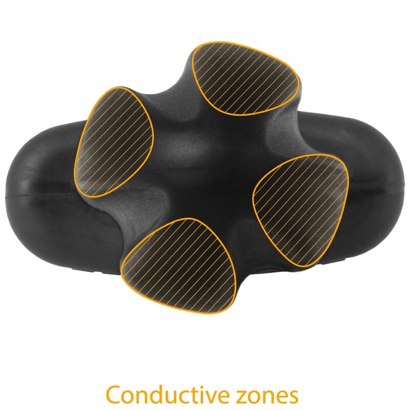 ELECTRASTIM - TARTARUS PLUG ANAL SILICONA QUADRIPOLAR NEGRO ELECTRASTIM
