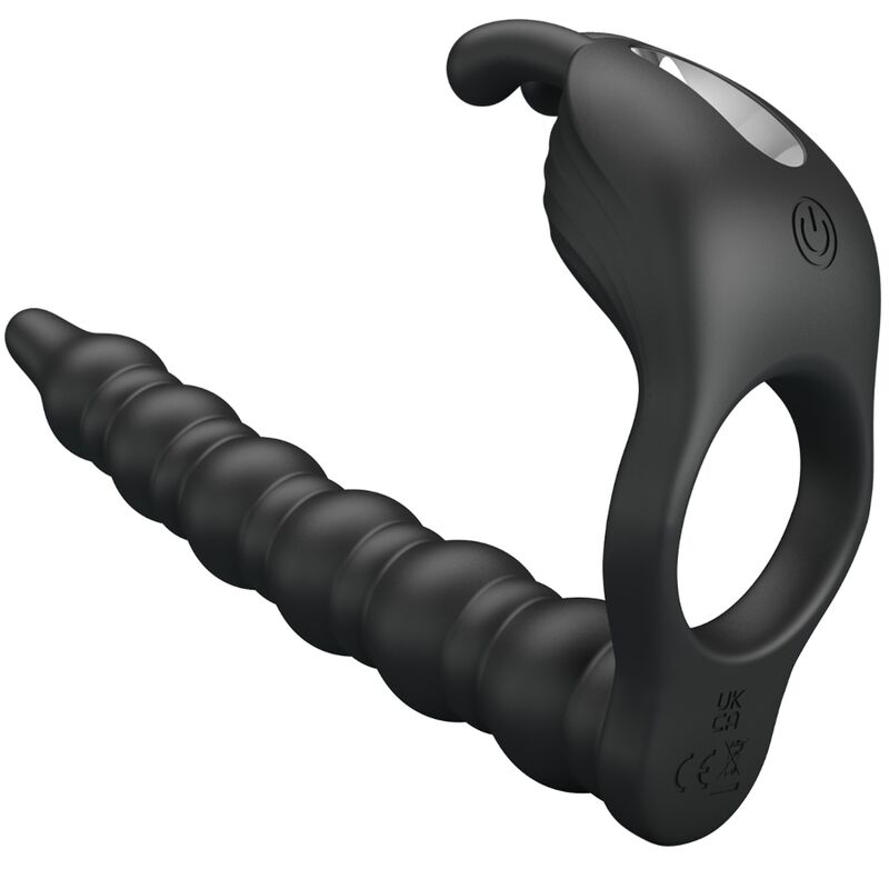 PRETTY LOVE - BLACKNEY ANILLO PENE CON PLUG VIBRADOR NEGRO PRETTY LOVE
