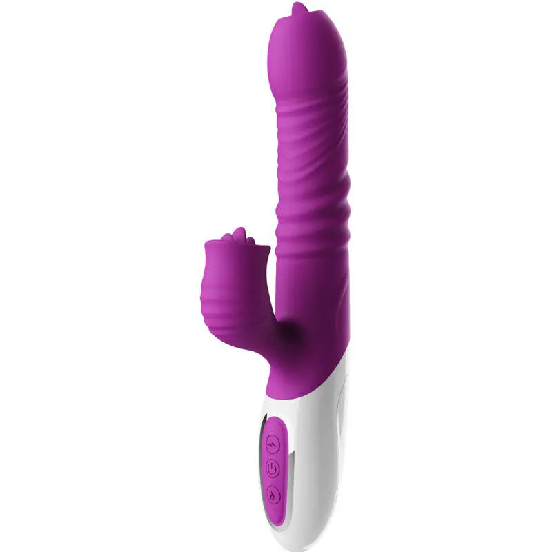 ARMONY - VIBRADOR & THRUSTING DOBLE LENGUA EFECTO CALOR VIOLETA ARMONY VIBRATORS