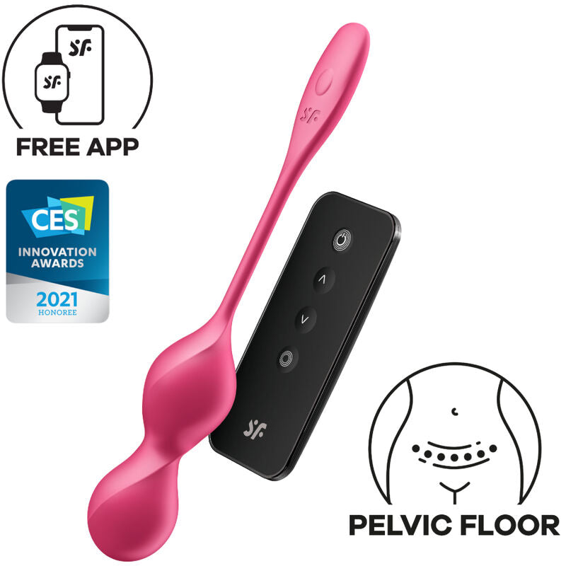 SATISFYER - LOVE BIRDS 2 BOLAS KEGEL VIBRADORAS + APP GRATUITA SATISFYER BALLS