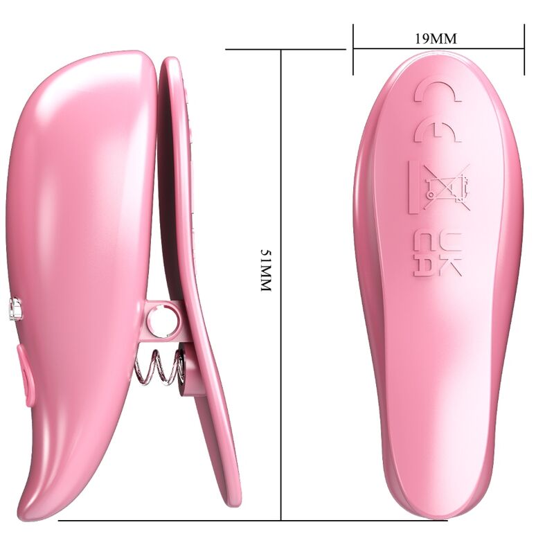 PRETTY LOVE - LEAF PINZAS VIBRATORIAS PARA PEZONES ROSA PRETTY LOVE FLIRTATION