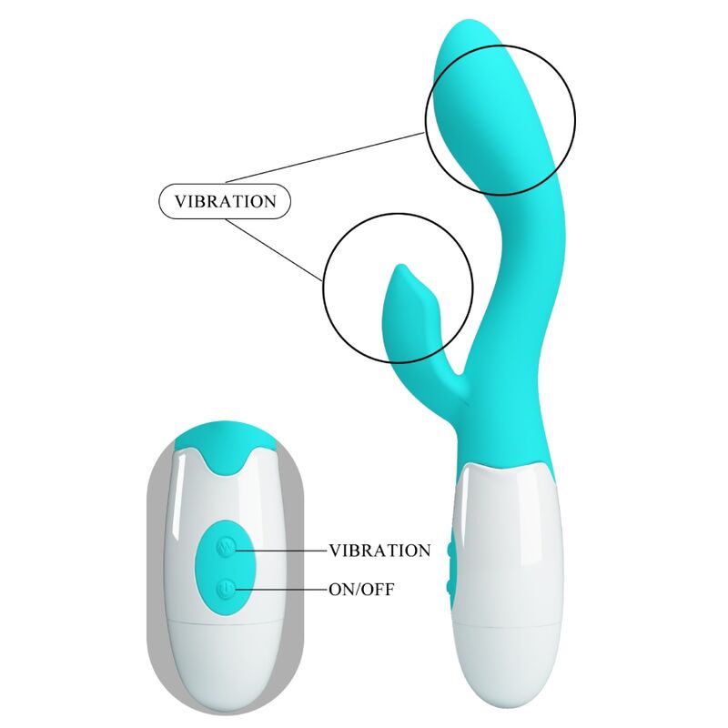 PRETTY LOVE - BRIGHTY VIBRADOR PUNTO G VERDE AGUA PRETTY LOVE FLIRTATION