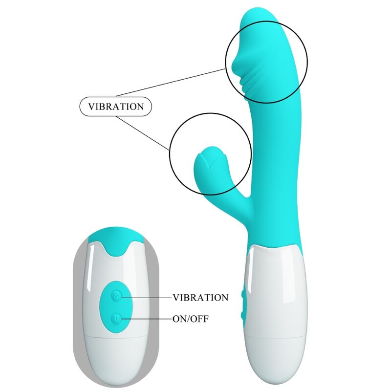 PRETTY LOVE - SNAPPY VIBRADOR PUNTO G VERDE AGUA PRETTY LOVE FLIRTATION