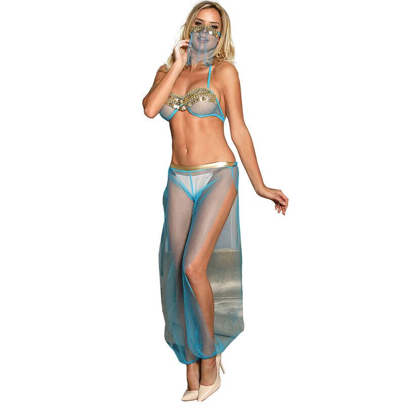 SUBBLIME - SET DE LENCERIA INDIA STYLE AZUL S/M SUBBLIME SETS