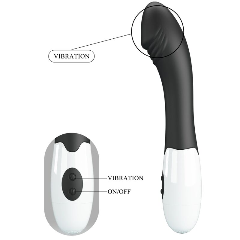 PRETTY LOVE - ELEMENTAL VIBRADOR PUNTO G 30 MODOS NEGRO PRETTY LOVE FLIRTATION