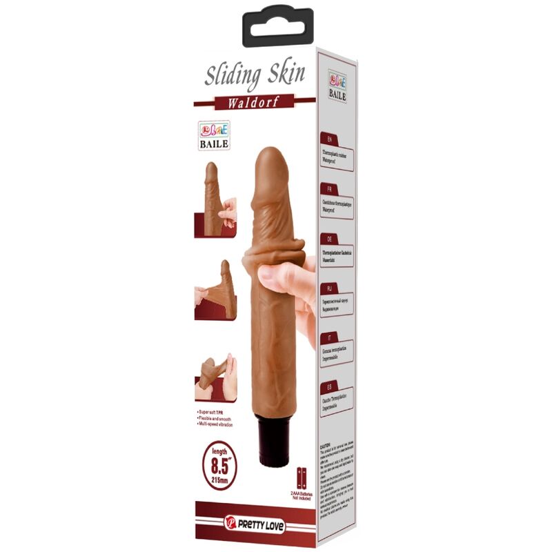 PRETTY LOVE - WALDORF VIBRADOR REALISTICO 18 CM -O- 4 CM PRETTY LOVE HIGH GRADE