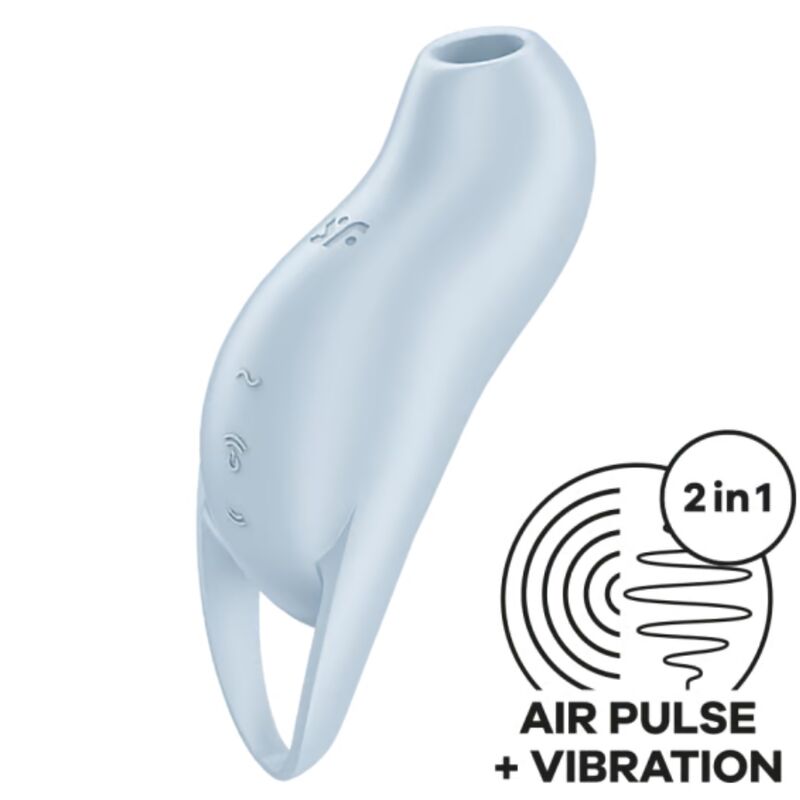 SATISFYER - POCKET PRO 1 ESTIMULADOR CLÍTORIS AZUL CLARO SATISFYER AIR PULSE